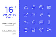 Contact Icons, a Solid Icon by filborg (Thumbnail 1 of 2)