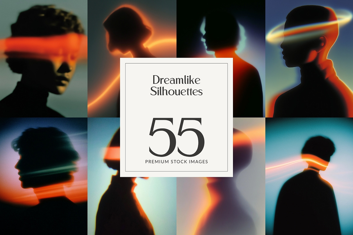 Aesthetic Dreamlike Silhouettes, a Person Illustration by HipFonts (Photo 1 of 11)