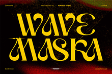Wave Maska Font | Decorative Display