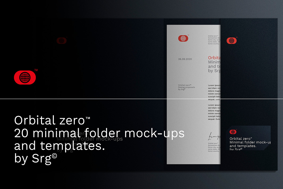 20 folder mock-ups & templates, a Product Mockup by Srg® (Photo 1 of 21)