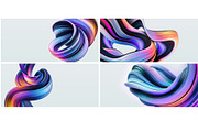 Bright Ribbon Backgrounds, a Wallpaper Graphic by BazziBa♥ (Thumbnail 2 of 2)