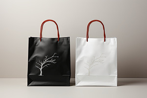 Fashionable blank tote bags mockup o, a Beauty & Fashion Photo by Pixeness Studio