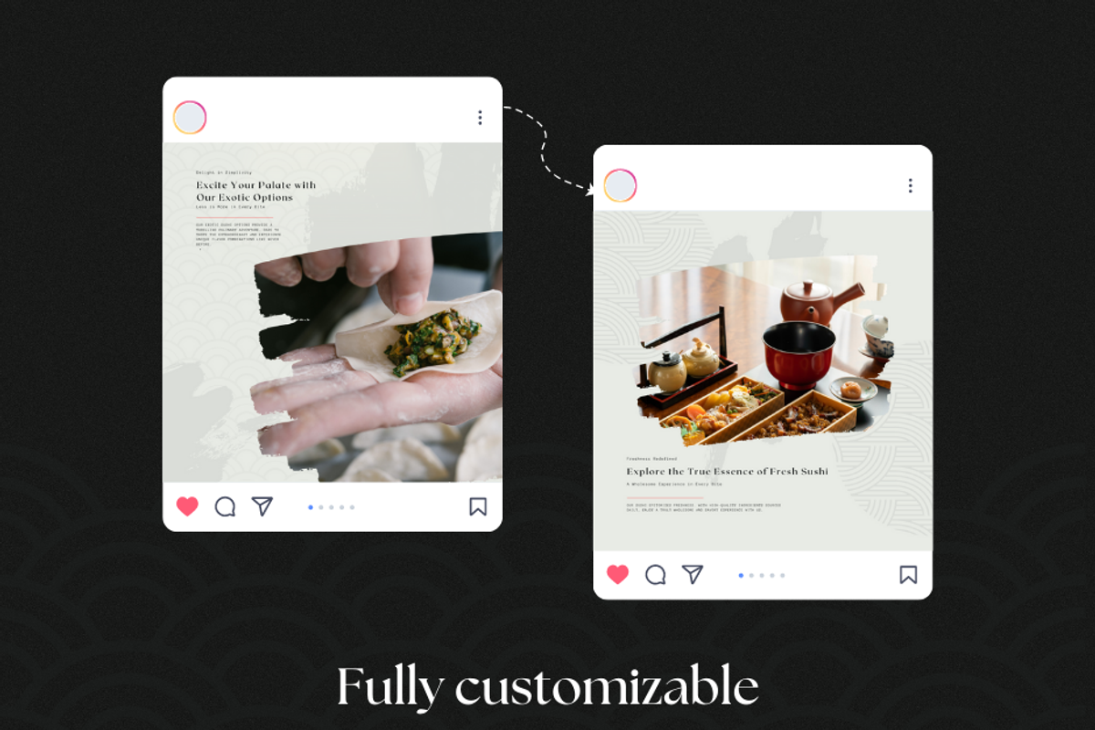 Sushi Restaurant  |  Canva, a Social Media Template by The Social Stuff (Photo 8 of 9)