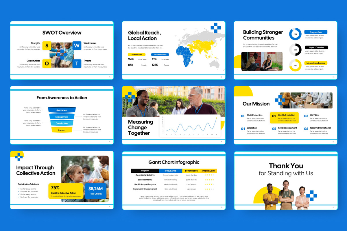 NGO Solidarity PowerPoint, a Presentation Template by Loin Studio (Photo 4 of 4)