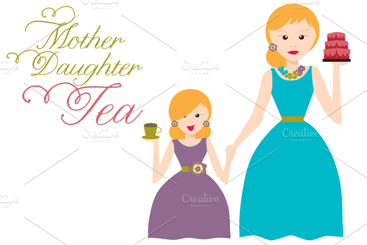 Mother Daughter Tea, an Illustration by eightcrazy (Photo 1 of 3)