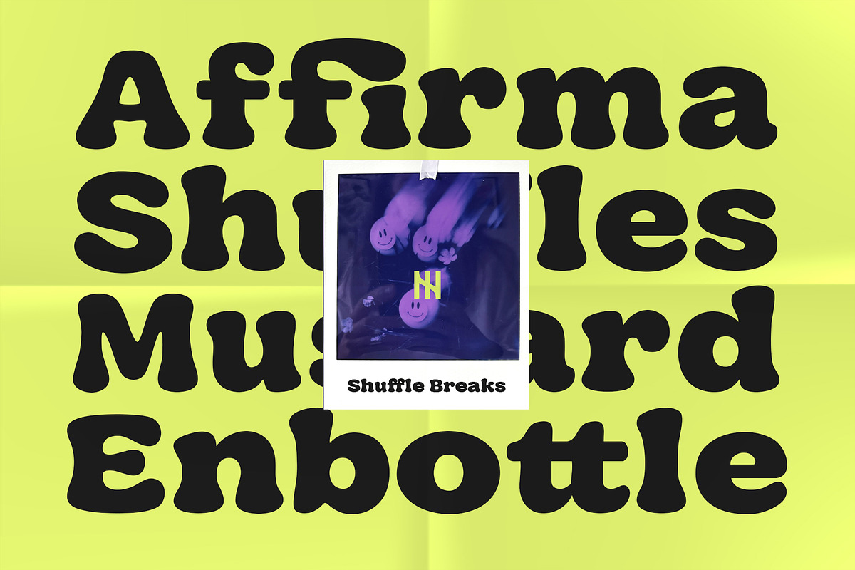 Shuffle Breaks - Retro Display Font, a Serif Font by Inviline.co (Photo 6 of 10)