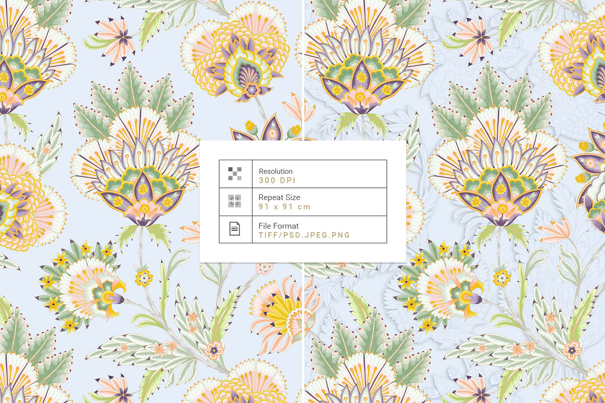 Royal Chintz Garden - Luxury Prints!, a Pattern Graphic by Pink Linen (Photo 3 of 15)