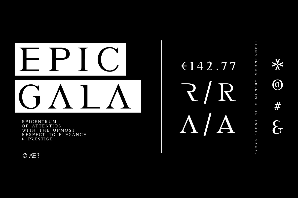 Royal - An elegant luxurious font, a Serif Font by MoonBandit (Photo 3 of 5)