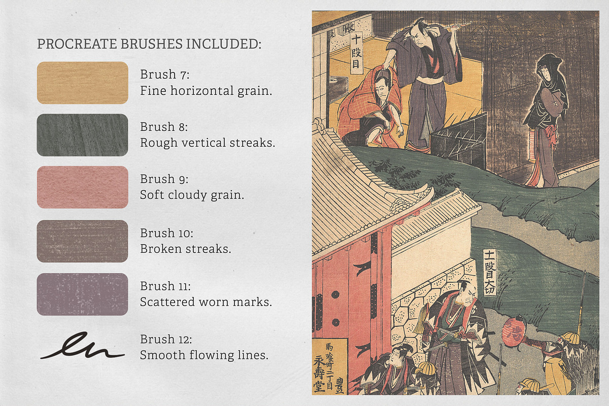 The Samurai Procreate Kit, a Brush Add-On by Digi Life (Photo 5 of 9)