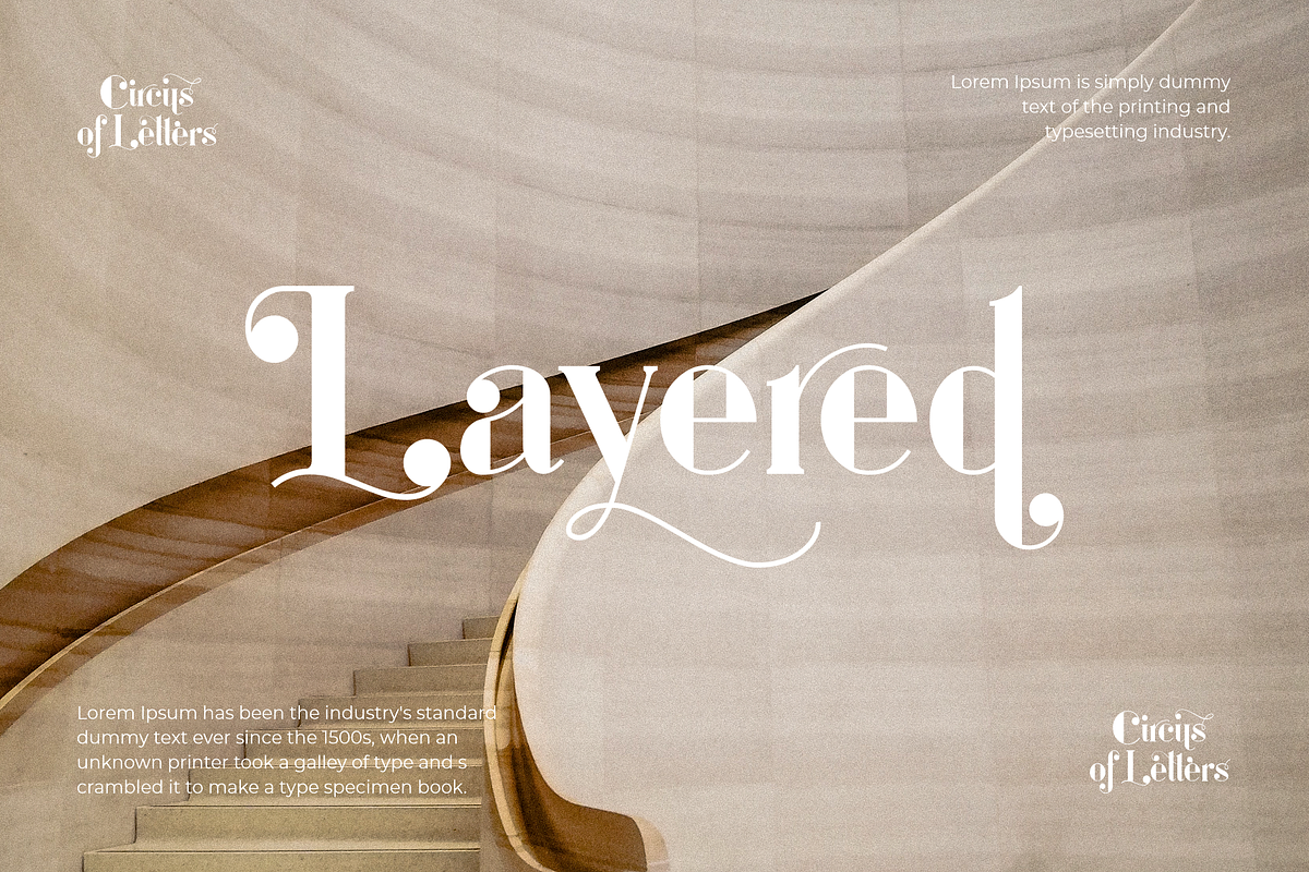 Circus of Letters – Fancy Typeface, a Sans Serif Font by RedyStudio (Photo 7 of 24)