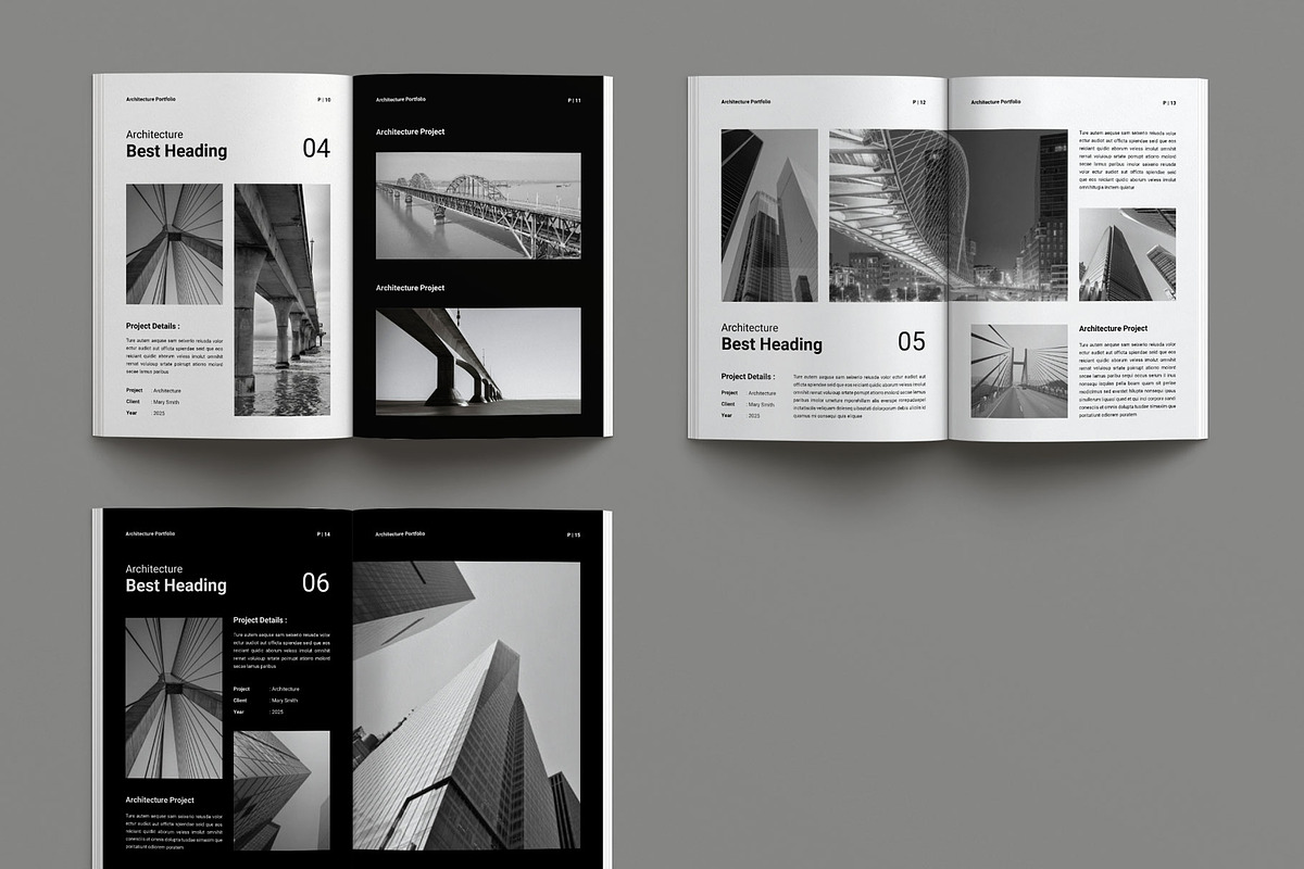 Architecture Portfolio Brochure, a Brochure Template by Seeing-art (Photo 11 of 11)