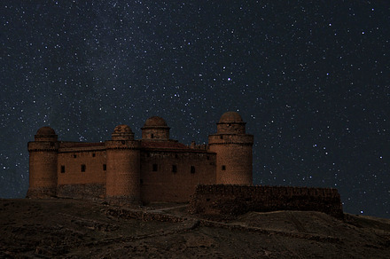 La Calahorra Castle at the starry night