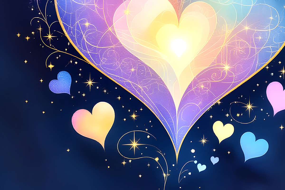 Colorful Valentine Heart, a Decorative Illustration by Sharon Schwalbe (Photo 2 of 3)