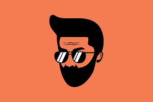 men head barbershop haircut logo, a Branding & Logo Template by devastd