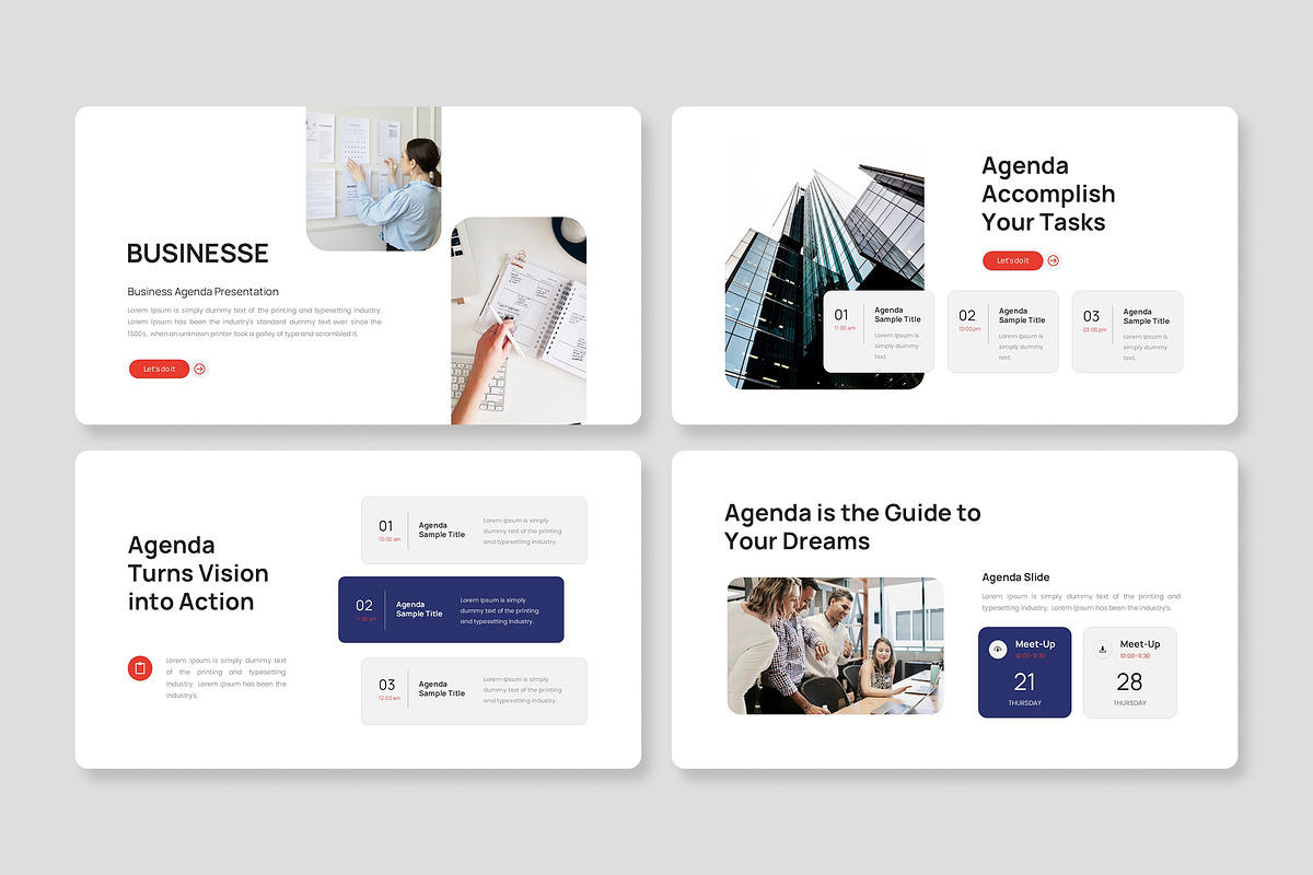 Business Agenda Google Slides, a Presentation Template by Premast (Photo 2 of 4)