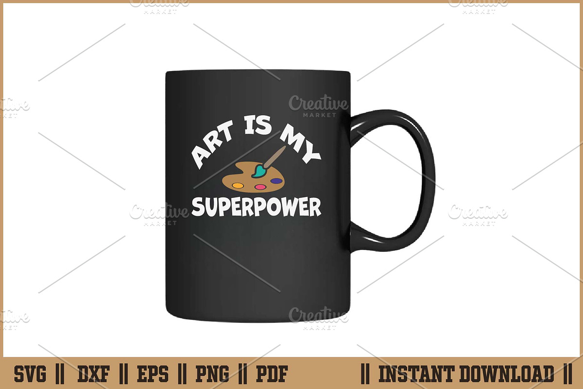 Art Is My Superpower Artist SVG, a Work Illustration by Handy Arts Studio (Photo 3 of 3)