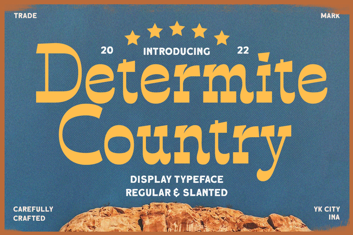 Determite Country - Display Typeface, a Font by Letterhend Studio (Photo 1 of 9)