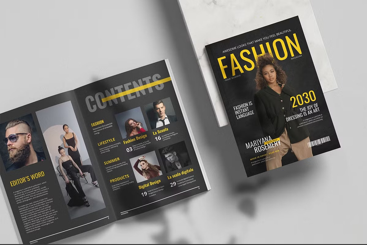 5 In 1 Fashion Magazine Canva Bundle preview 2