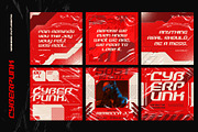 CYBERPUNK Instagram Templates, a Social Media Template by Bornx Design (Thumbnail 6 of 7)