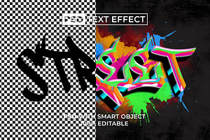 Graffiti Text Effect Colorful Style