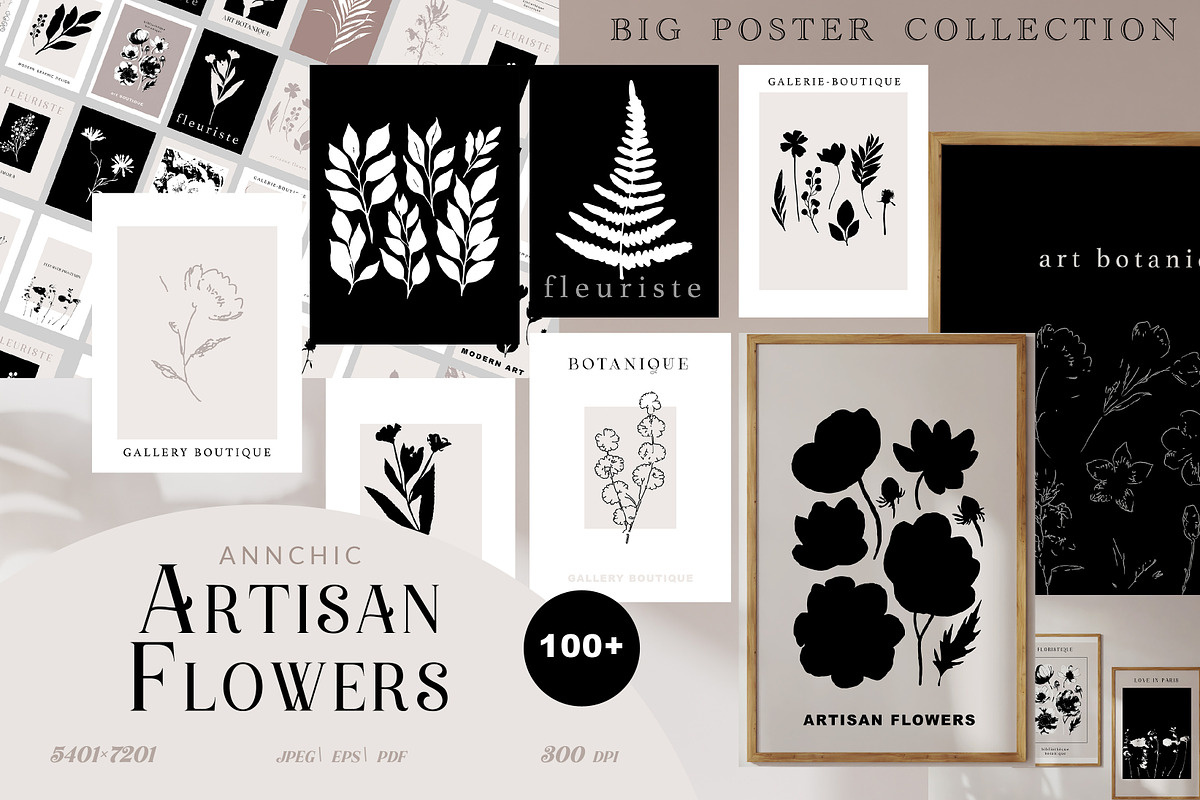 FLORAL ART PRINTS GALLERY. A4 POSTER, a Graphic by Anna Sokol (Photo 28 of 28)