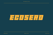 Ecosero - Modern Sport Typeface, a Font by Letterna (Thumbnail 1 of 4)