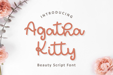 Agatha Kitty | Script Font