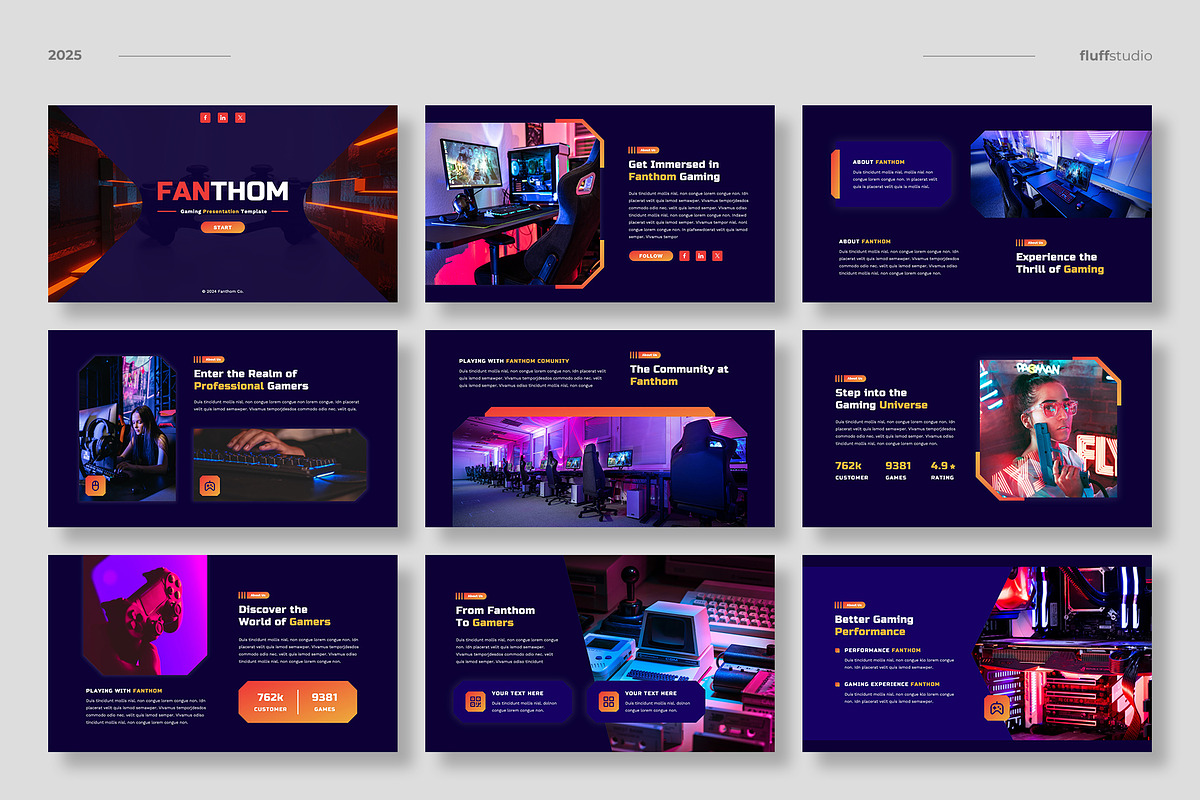 Gaming eSports Google Slides, a Presentation Template by fluffstudio (Photo 2 of 5)