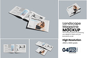 Landscape Brochure / book Mockup, a Books & Magazine Mockup by bimockup (Thumbnail 1 of 5)