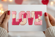 LOVE Yarn Crochet Png, Valentine Png, an Illustration by Canvas Craft (Thumbnail 3 of 7)