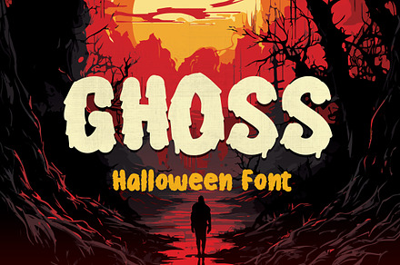 Ghoss - Halloween Font, a Script Font by ianmikraz