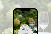 5x7 Oval Wedding Invitation Mockup, an Advertising Mockup by Serenefeeling (Thumbnail 7 of 8)