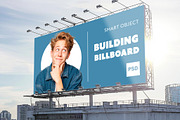 Rooftop Building Billboard Mockup, an Advertising Mockup by studiogstock (Thumbnail 1 of 2)