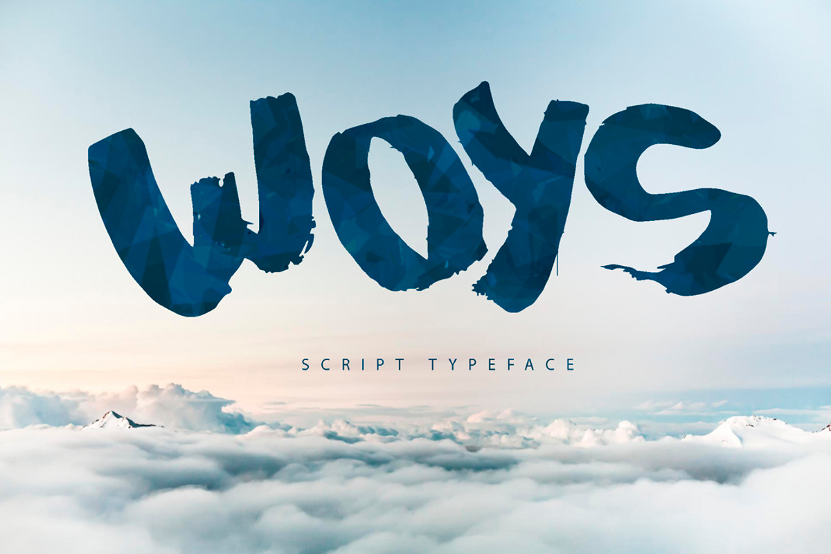 Woys Brush Typeface