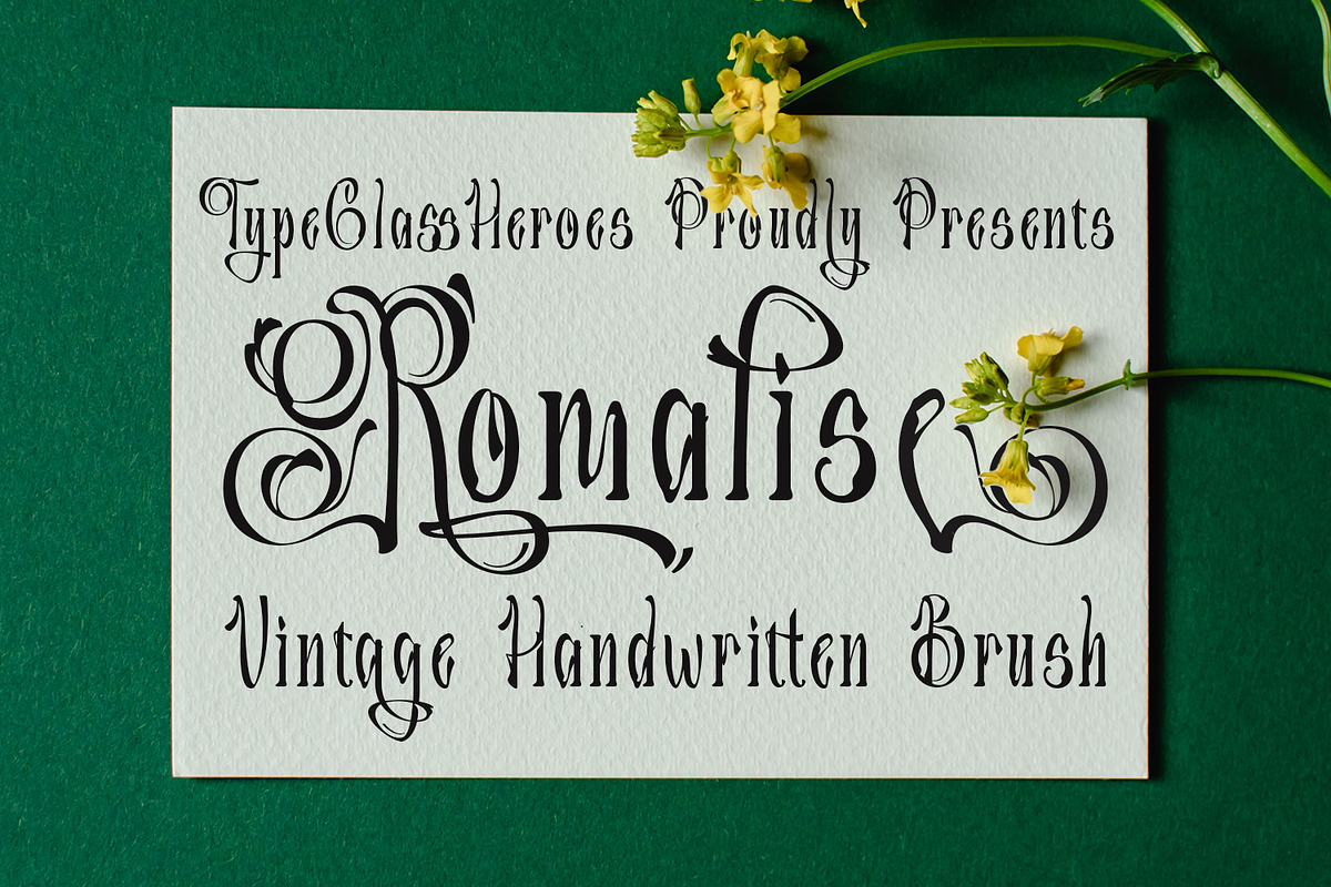 Romalise - Vintage Handwritten Font, a Handwritten Font by TypeClassHeroes (Photo 1 of 10)