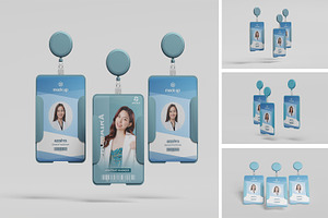 id card mockup, a Business Card Template by kebunmockup