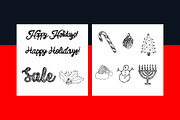 Sketchy Canva December Templates, a Social Media Template by Mike Brennan Art & Design (Thumbnail 3 of 3)
