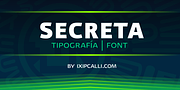 Secreta, a Sans Serif Font by Ixipcalli (Thumbnail 1 of 5)