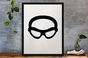 Swimming Goggles Silhouette SVG, a Sport Illustration by newminddesign (Thumbnail 3 of 3)
