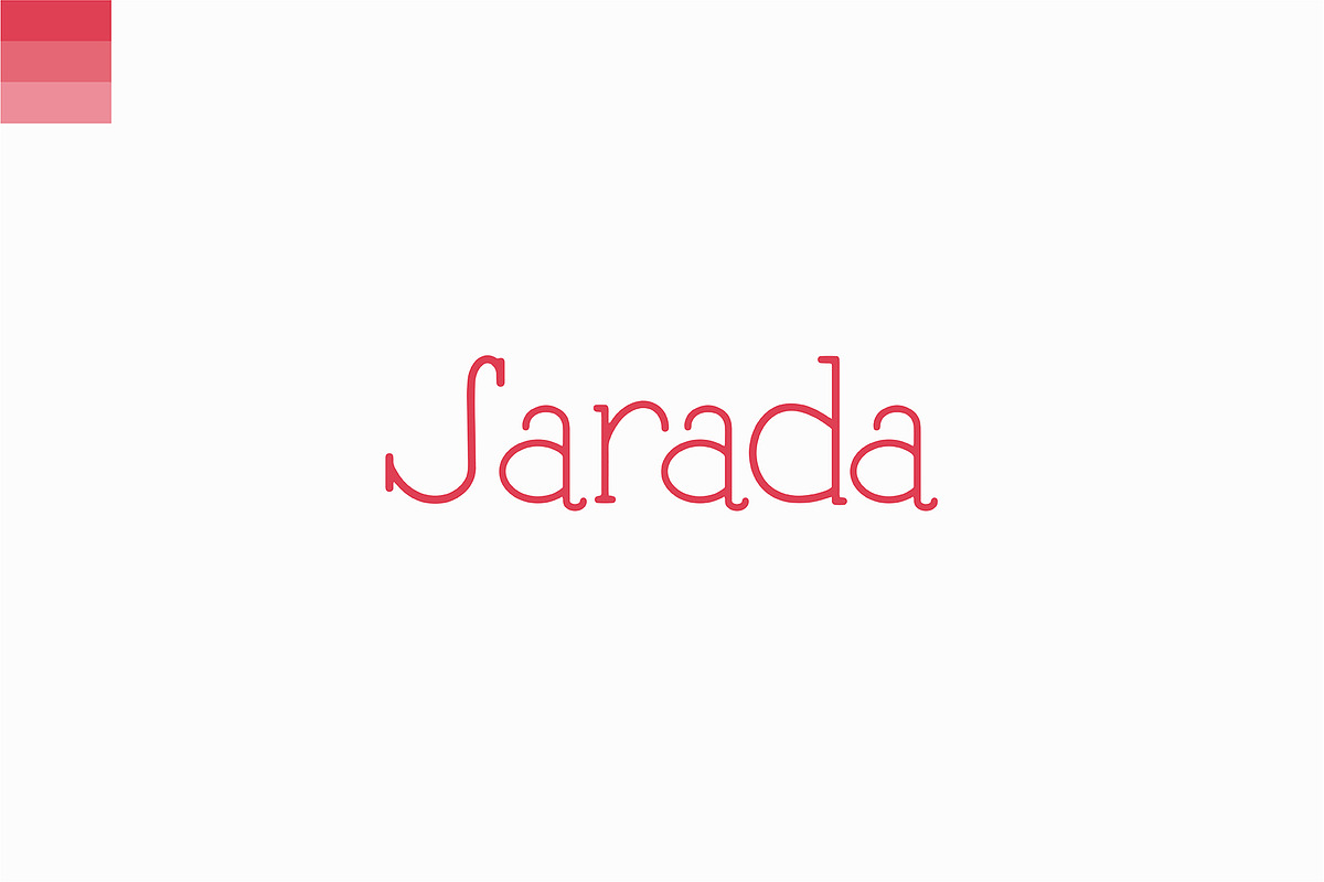 Sarada font
