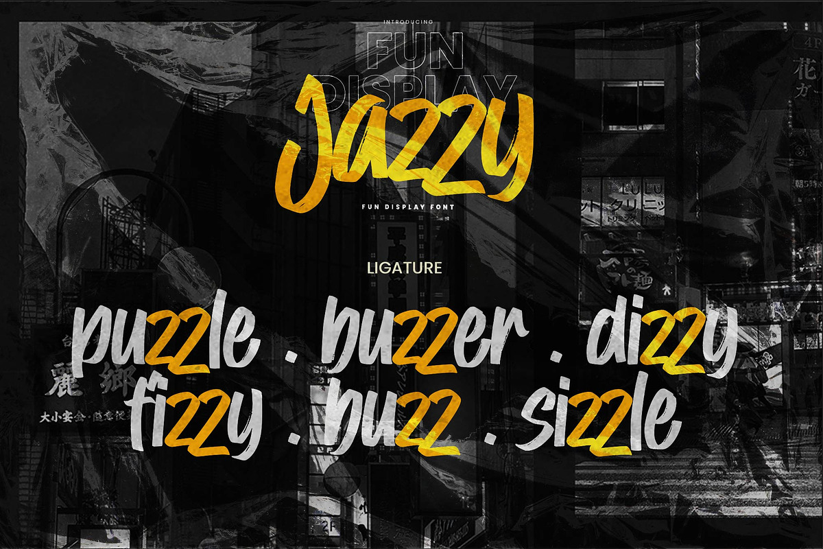Jazzy – Fun Display Font, a Handwritten Font by Gassstype (Photo 7 of 8)