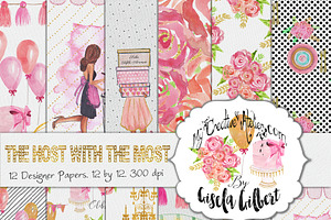Host With The Most. Digital Paper