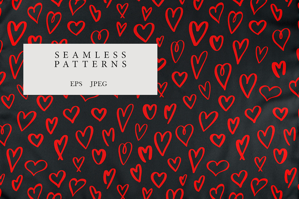 Love - Patterns Collection, a Pattern Graphic by PatrushevaYana