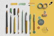 Saffron Markers & Washi Toolkit Pack, a Merchandise Mockup by Custom Scene (Thumbnail 5 of 10)