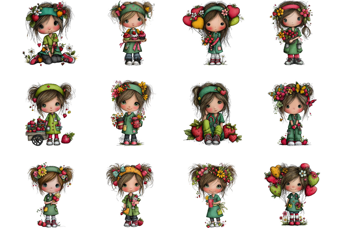 Summer Nurse Clipart, a Person Illustration by Designking (Photo 2 of 5)