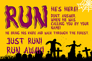 Weird Thorny - Spooky Horror Font, a Handwritten Font by Pandeka Studio (Thumbnail 6 of 12)