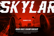 Heat Road | Racing Fire Font, a Font by Denustudios (Thumbnail 4 of 12)