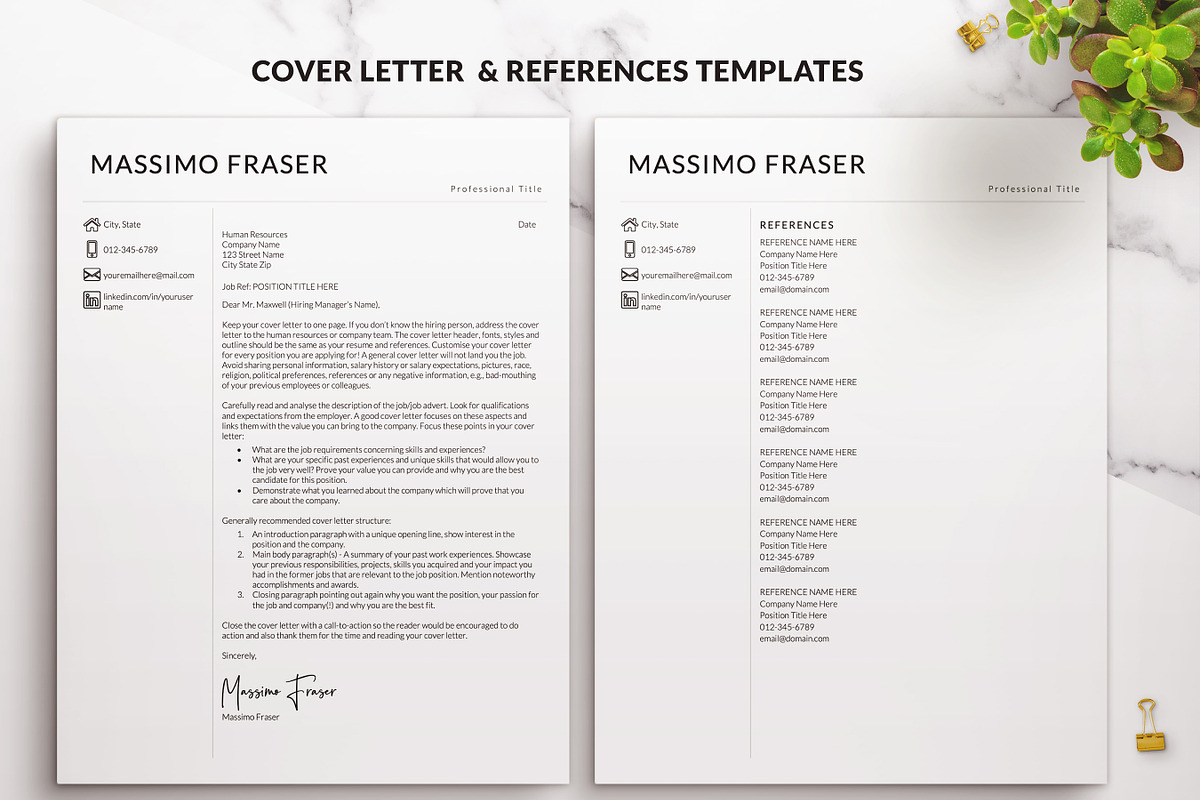 Modern Minimalist Resume Template, a Resume Template by BestResumes.Co (Photo 3 of 10)