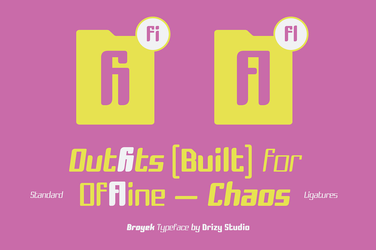 Broyek – Geometric Y2K Variable Font, a Sans Serif Font by Drizy (Photo 5 of 10)