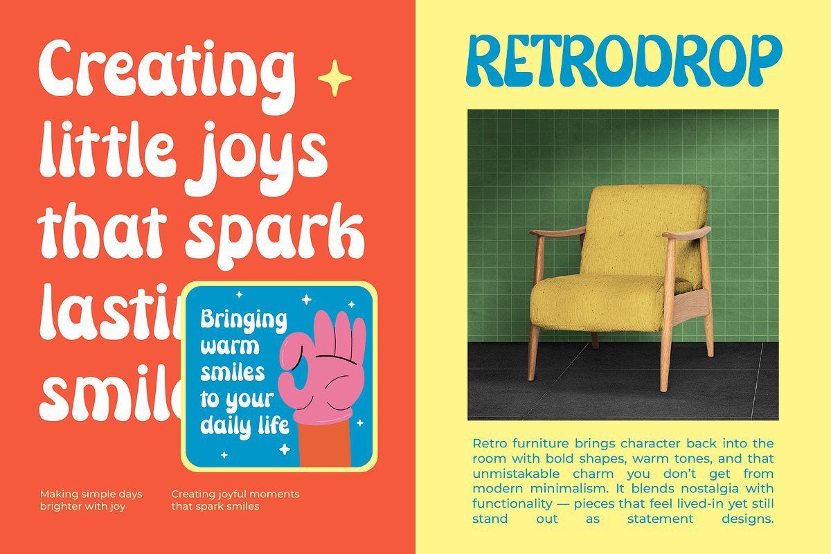 Nostalgic Nineties Retro Typeface, a Script Font by Jaruka (Photo 5 of 10)